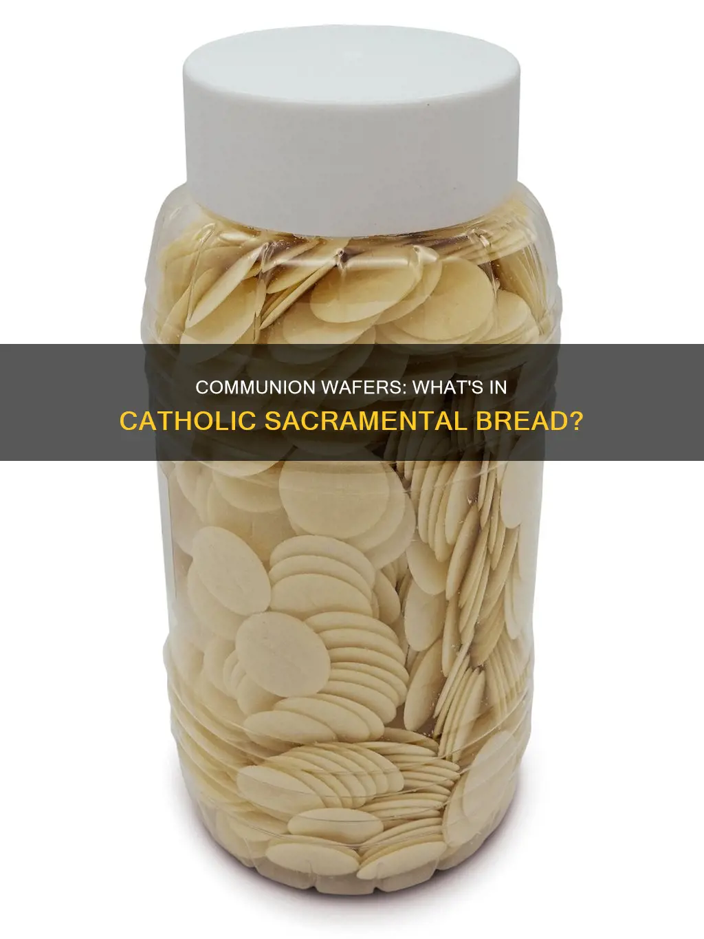 what are catholic communion wafers made of