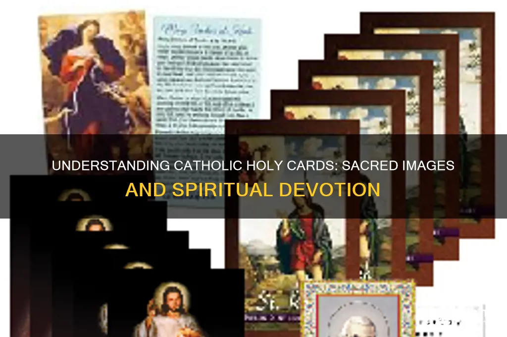 what are catholic holy cards