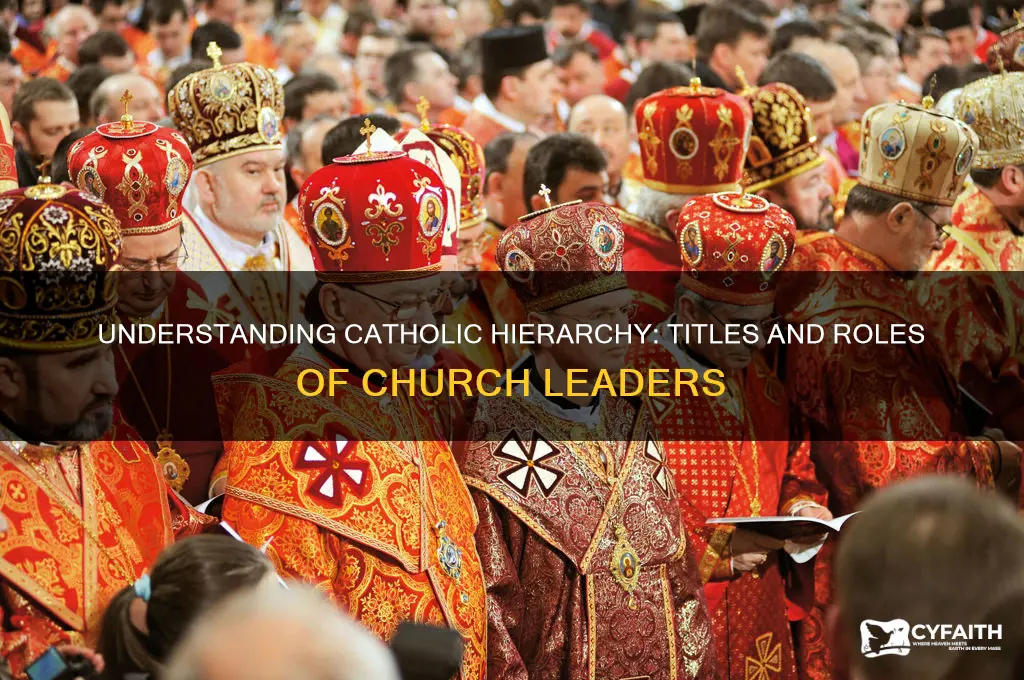 what are catholic leaders called