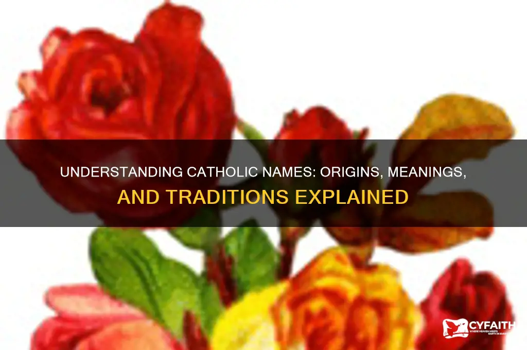 what are catholic names