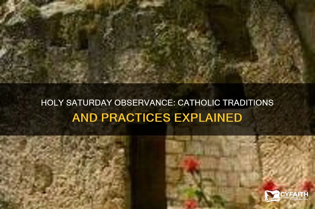 what are catholics supposed to do on holy saturday