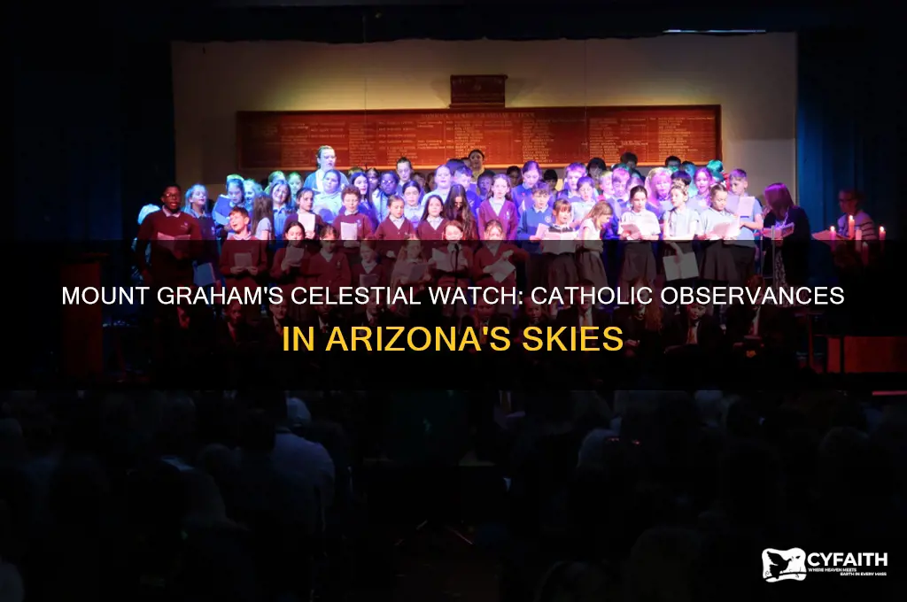what are catholics watching for on mount graham in az