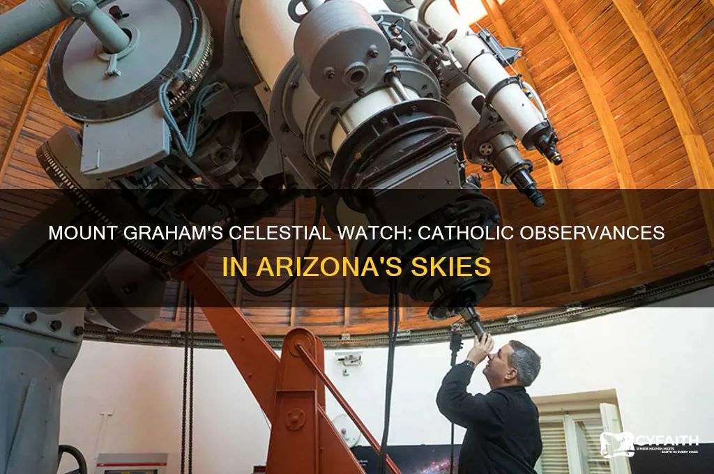 what are catholics watching for on mount grahm in az