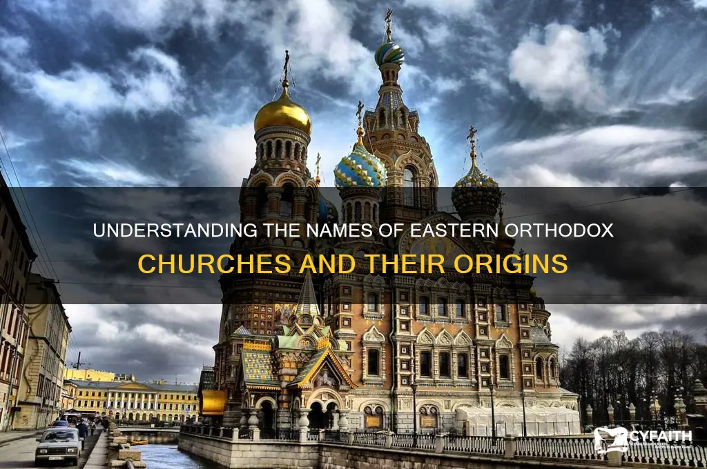 what are eastern orthodox churches called