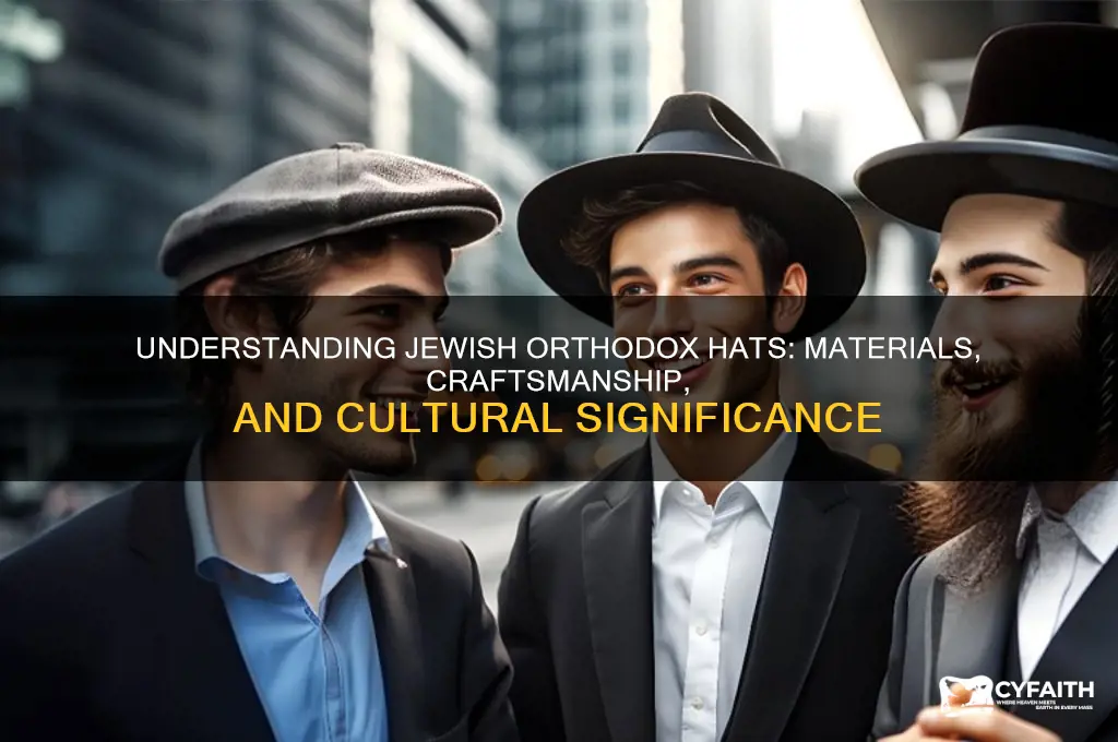 what are jewish orthodox hats made of