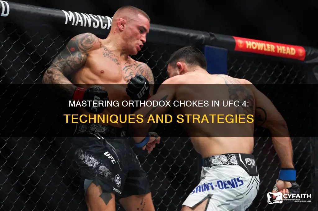 what are orthodox chokes ufc 4
