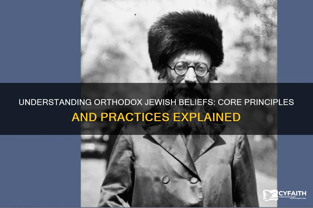 what are orthodox jewish beliefs