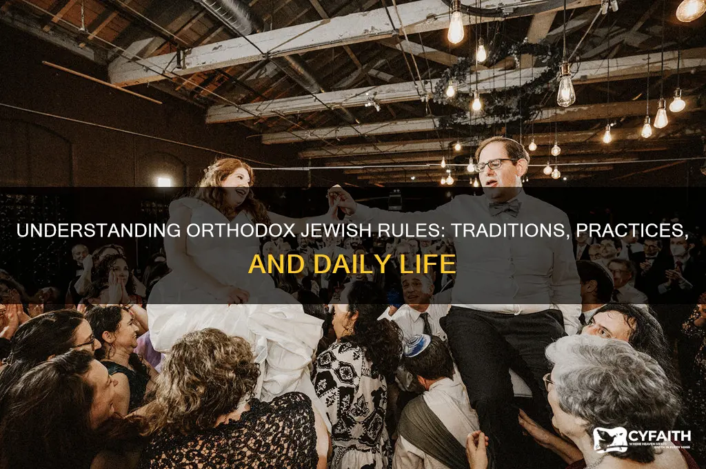 what are orthodox jewish rules
