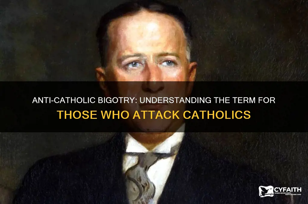what are people called that say bad thimgs against catholics
