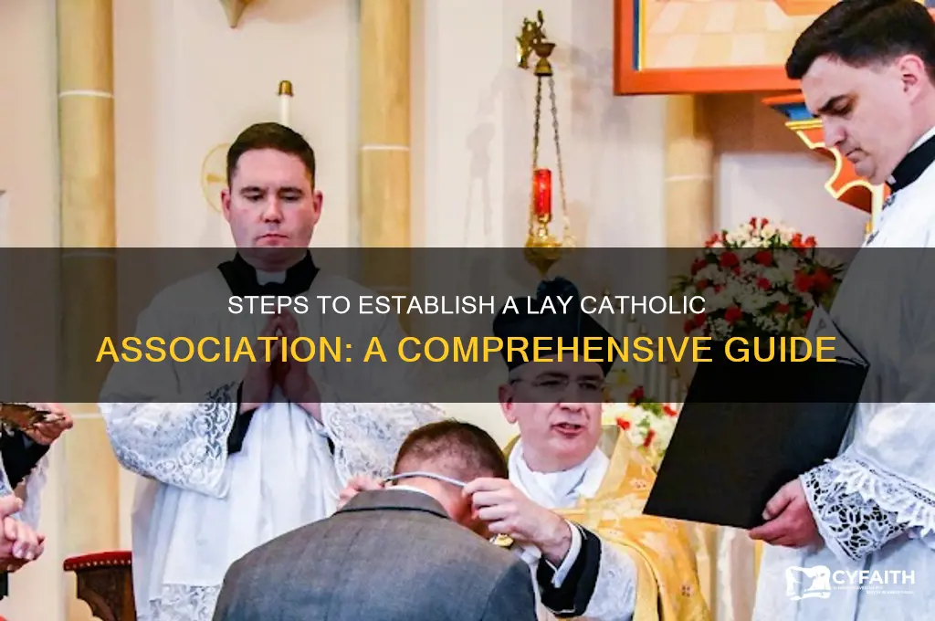 what are procedures of forming a lay catholic association