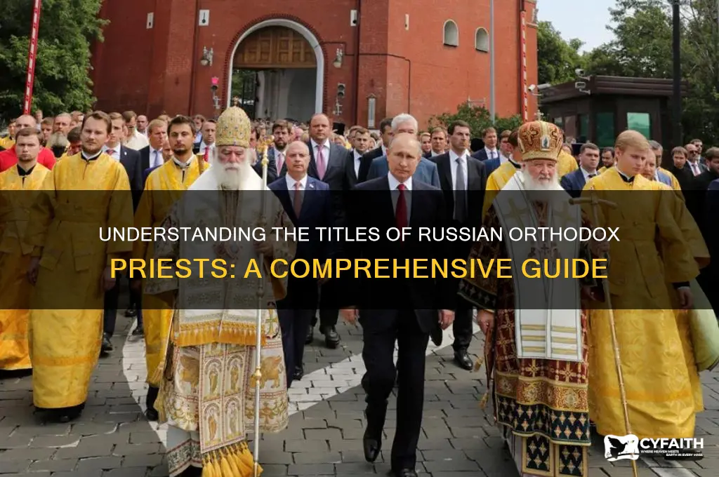 what are russian orthodox priests called