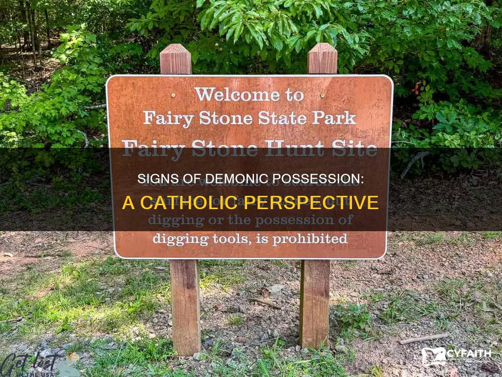 what are signs of possession catholic