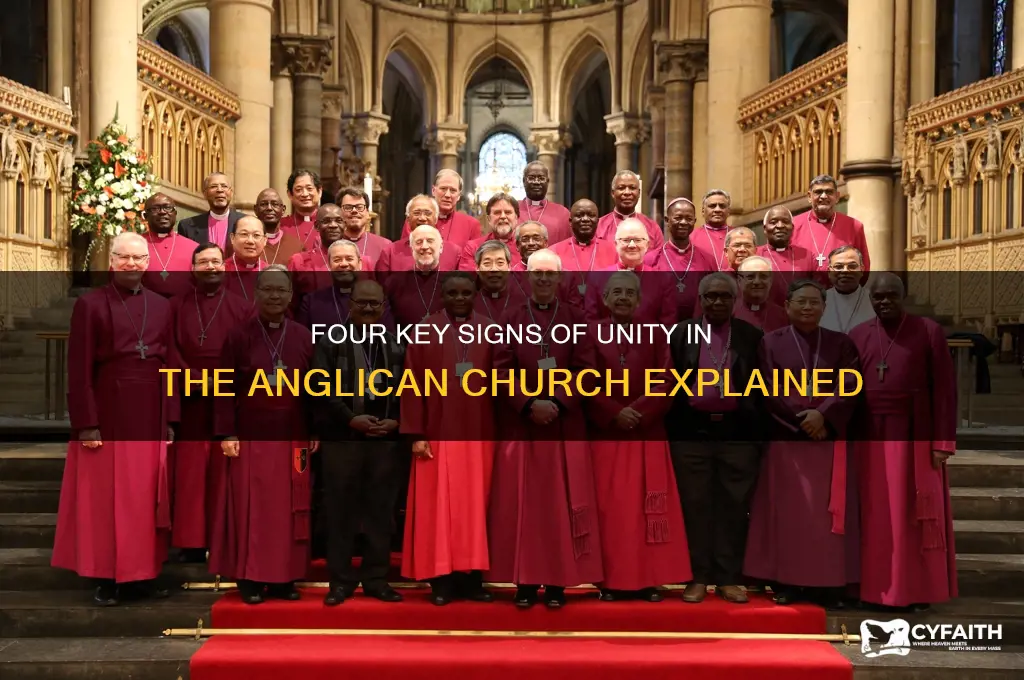 what are teh four signs of unity anglican church