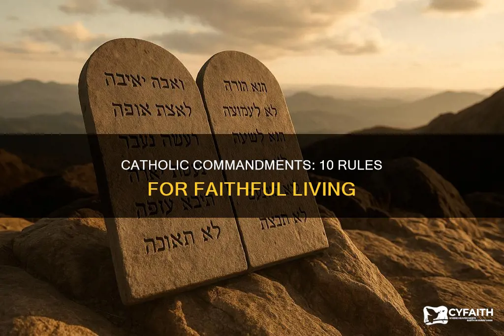 what are the 10 catholic comendments