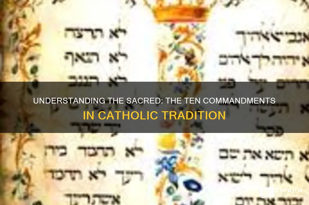 what are the 10 commandments in the catholic bable