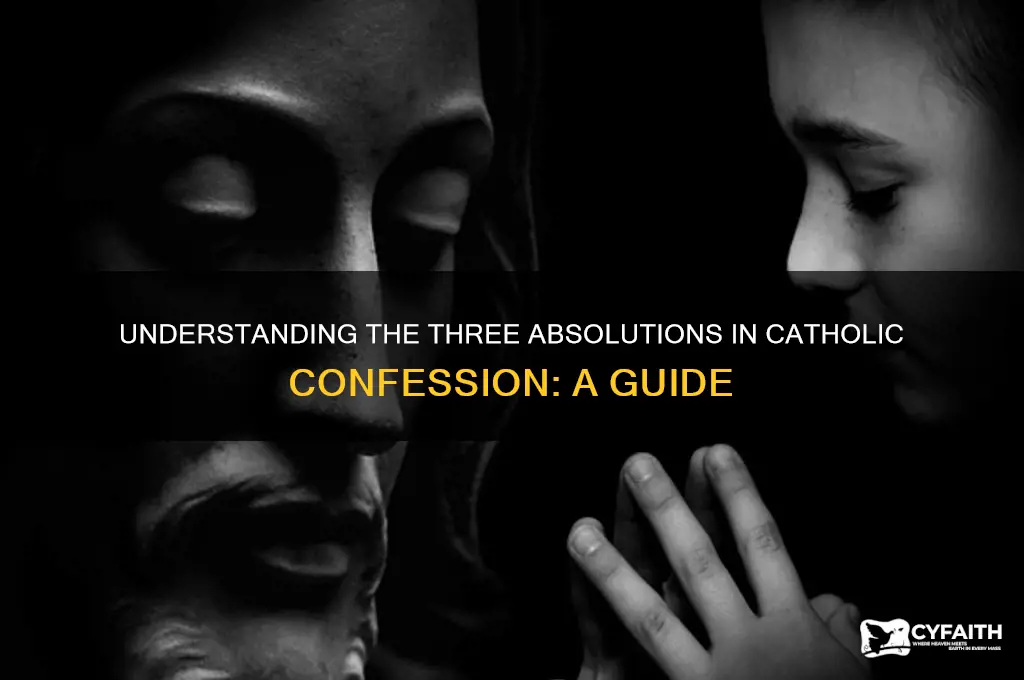 what are the 3 absolution of the catholic confession