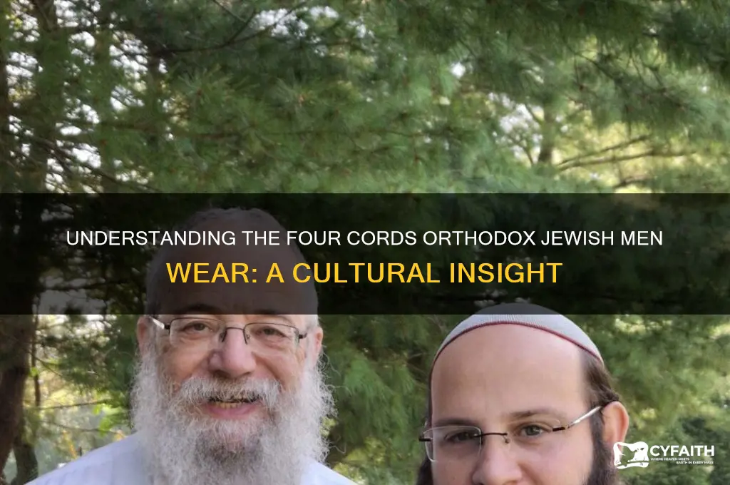 what are the 4 cords orthodox jew men wear