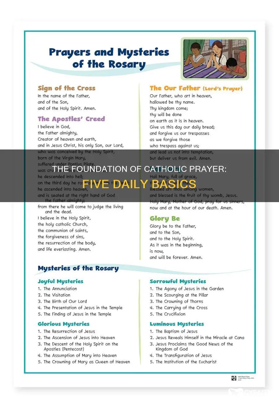 what are the 5 basic prayers in catholic