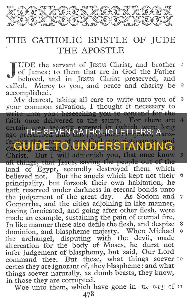 what are the 7 catholic letters