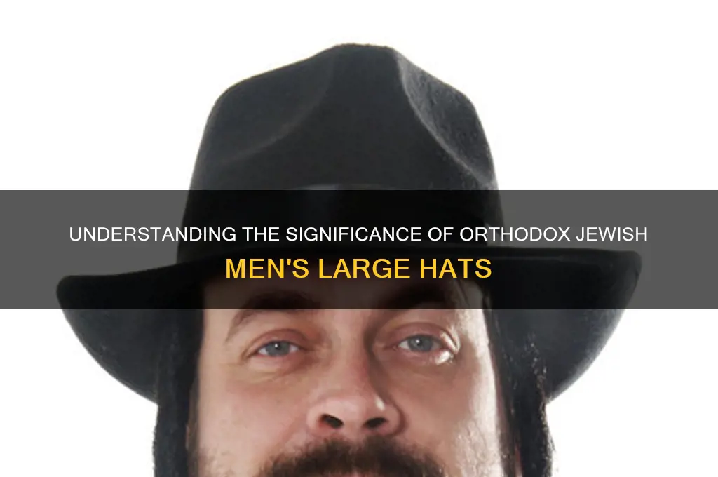 what are the big hats orthodox jews wear