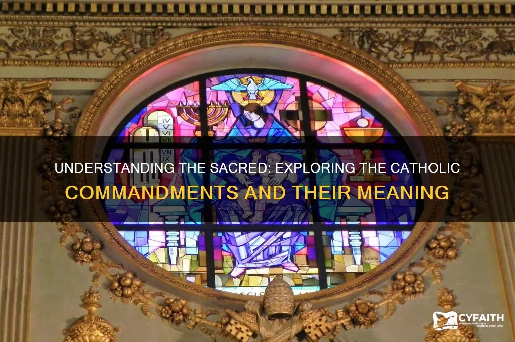 what are the catholic commandments