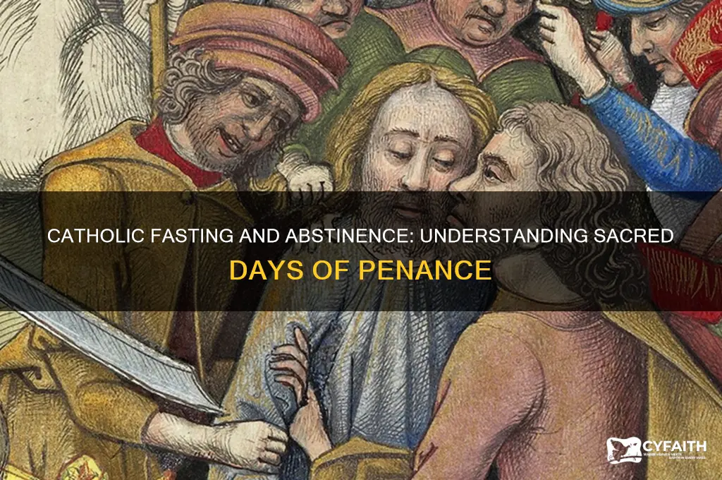 what are the catholic days of fasting and abstinence