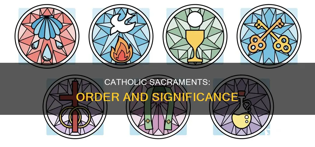 what are the catholic sacraments in order