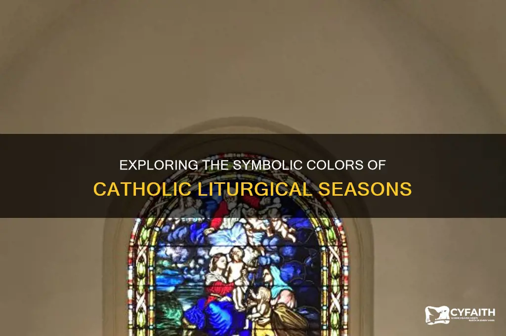 what are the colors of the catholic liturgical seasons