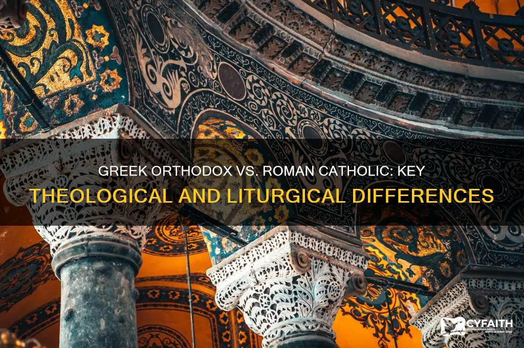what are the differences between greek orthodox and roman catholic