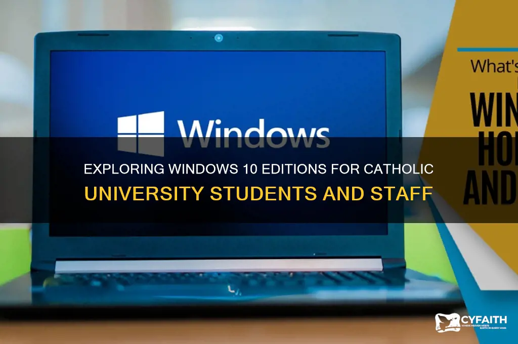 what are the editions of windows 10f catholic university