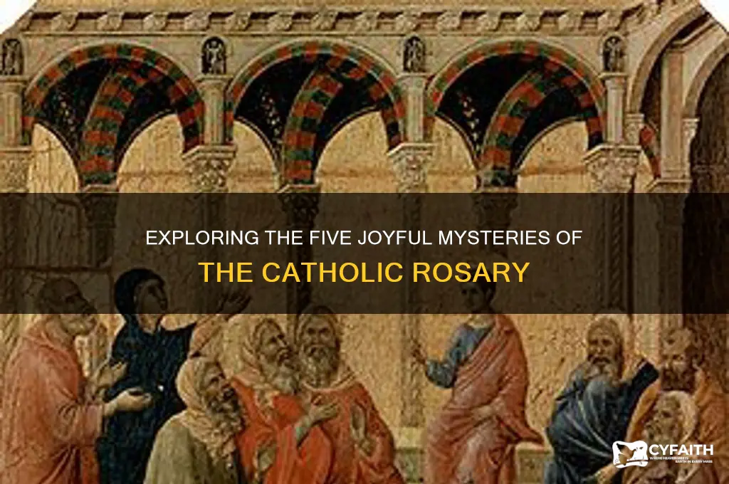 what are the five joyful mysteries of the catholic rosary