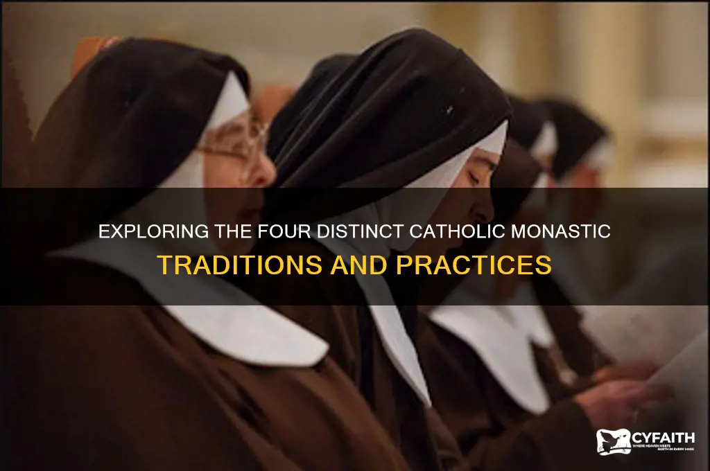 what are the four types of catholic monasticisms