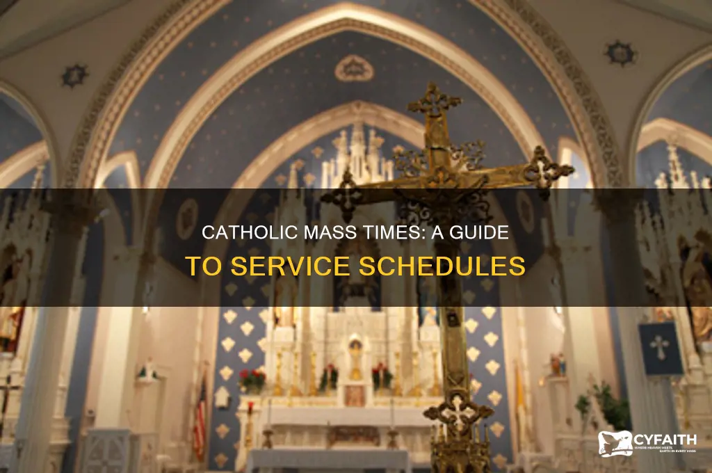 what are the general times for catholic services