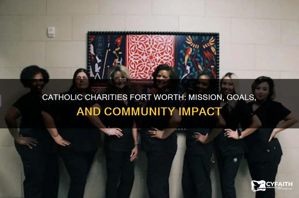 what are the goals of catholic charities of fort worth