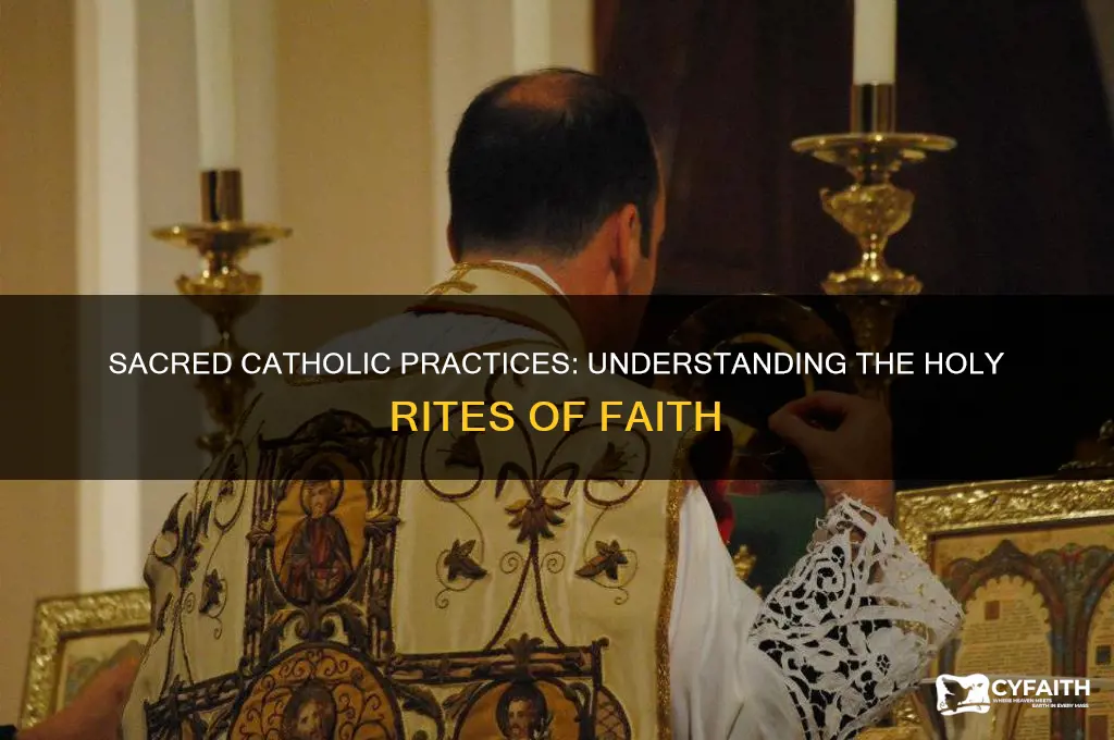 what are the holy rites of being a catholic