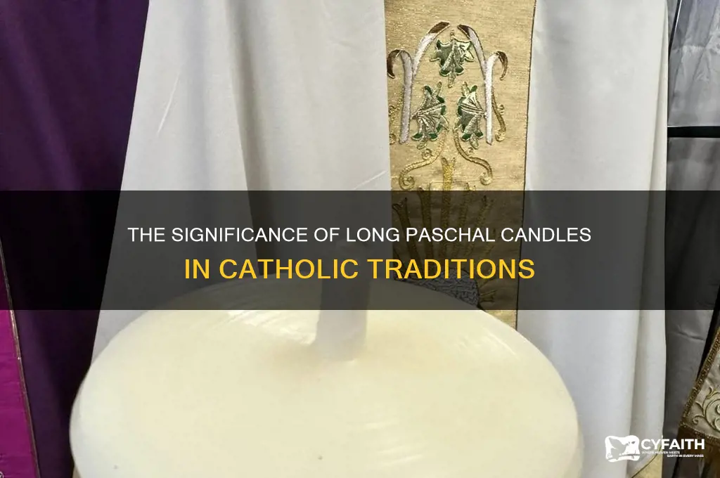 what are the long candles catholics use