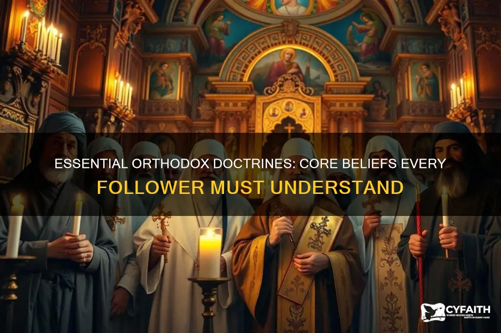 what are the mandatory orthodox doctrines