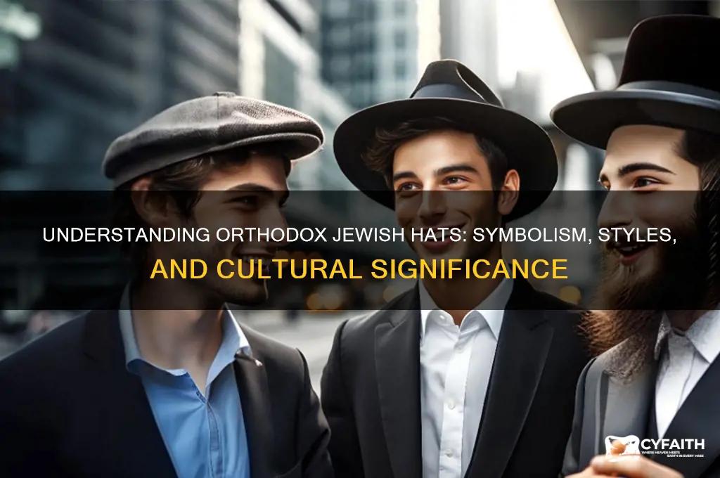 what are the meanings of the different orthodox jewish hats