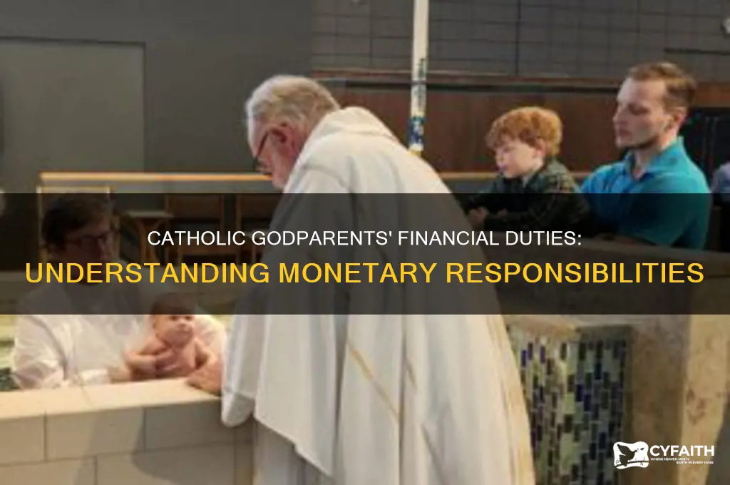 what are the monetary responsibilities of catholic godparents