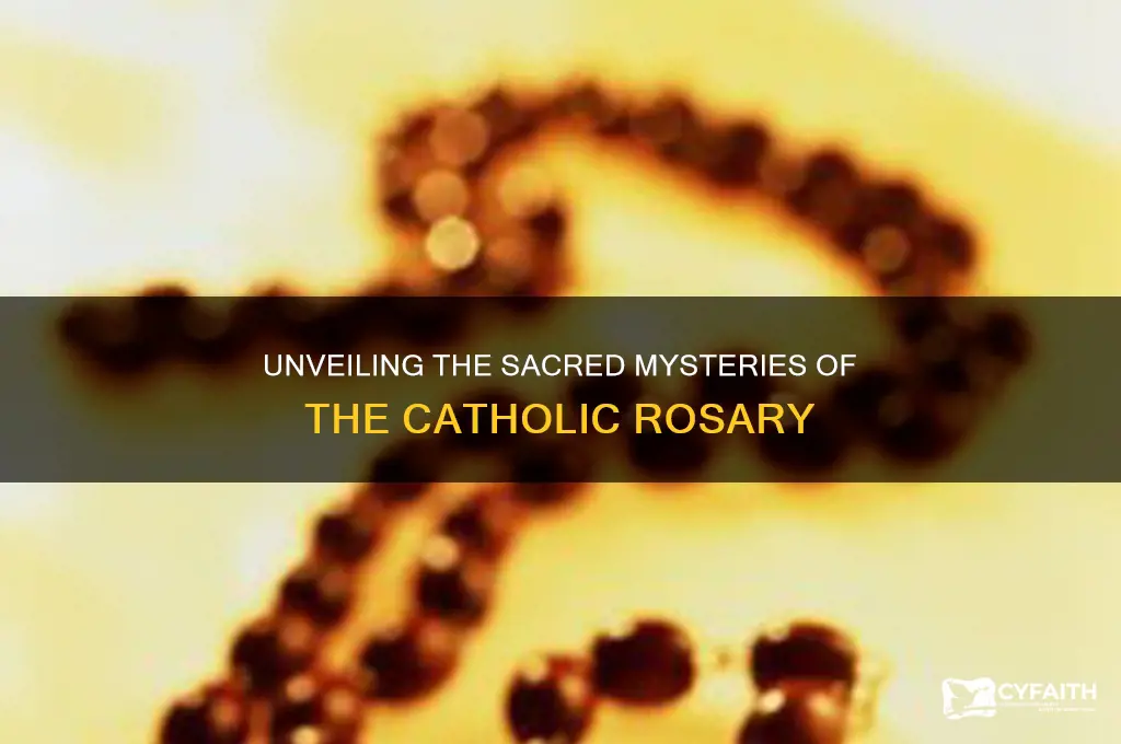 what are the mysteries of the catholic rosary