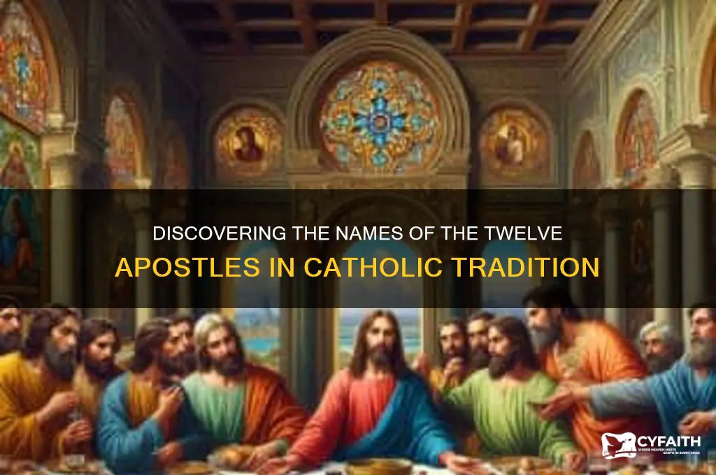 what are the names of the 12 apostles catholic
