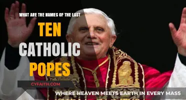 The Legacy of Recent Catholic Popes: Their Names and Impact