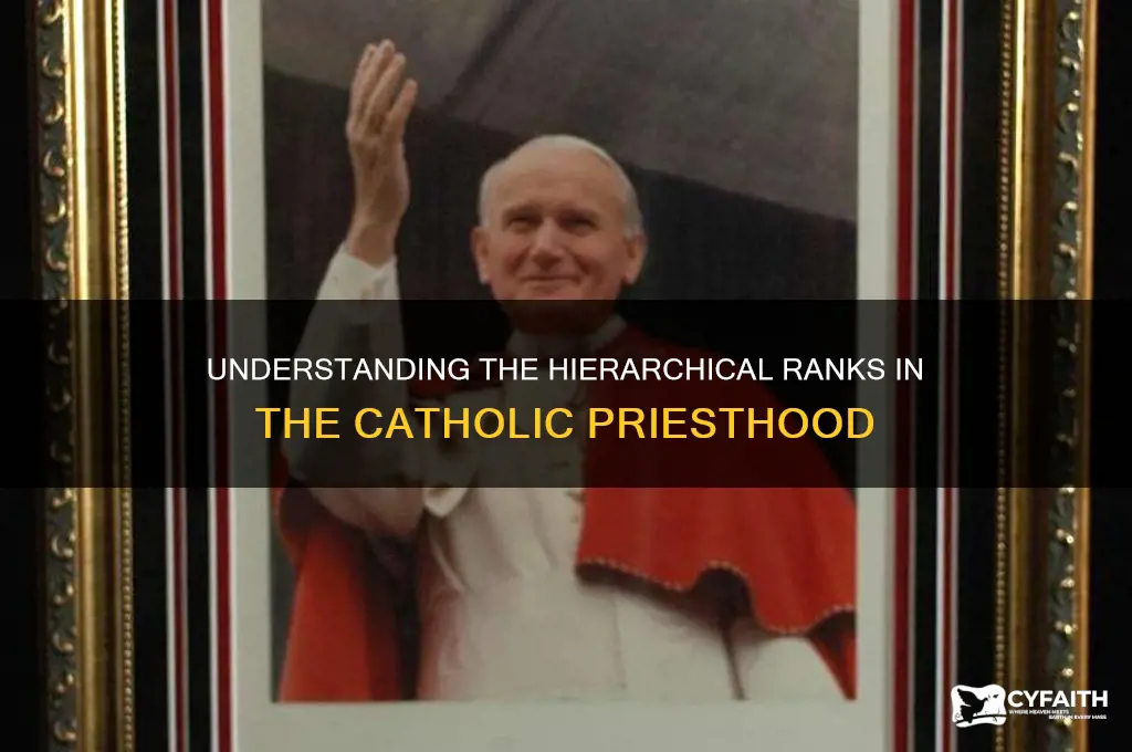 what are the ranks in the catholic priesthood