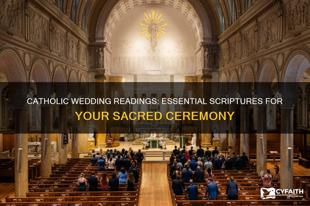 what are the readings for a catholic wedding