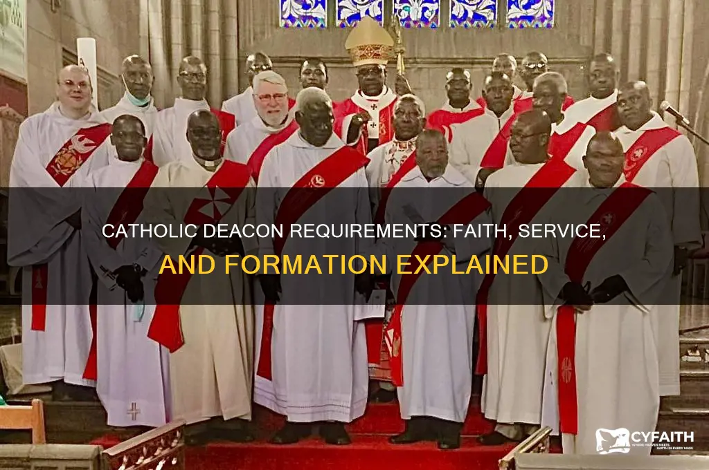 what are the requirements for a catholic deacon