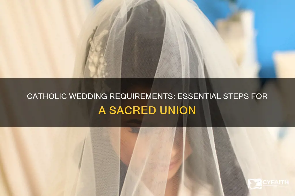 what are the requirements for a catholic wedding