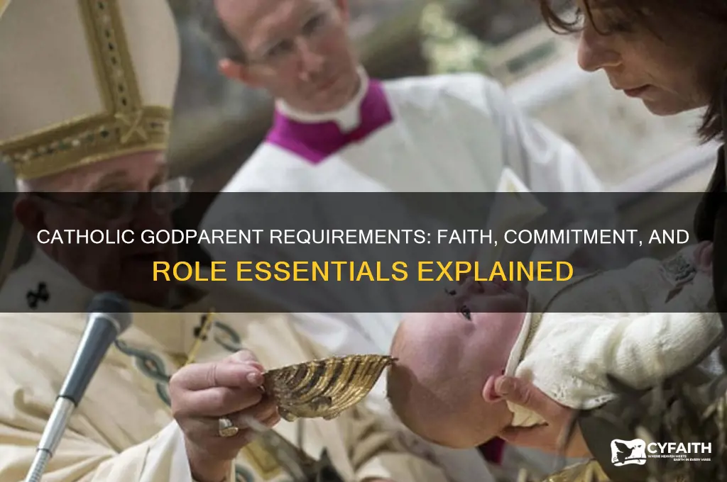 what are the requirements for catholic godparents
