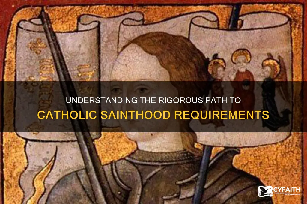 what are the requirements for catholic sainthood