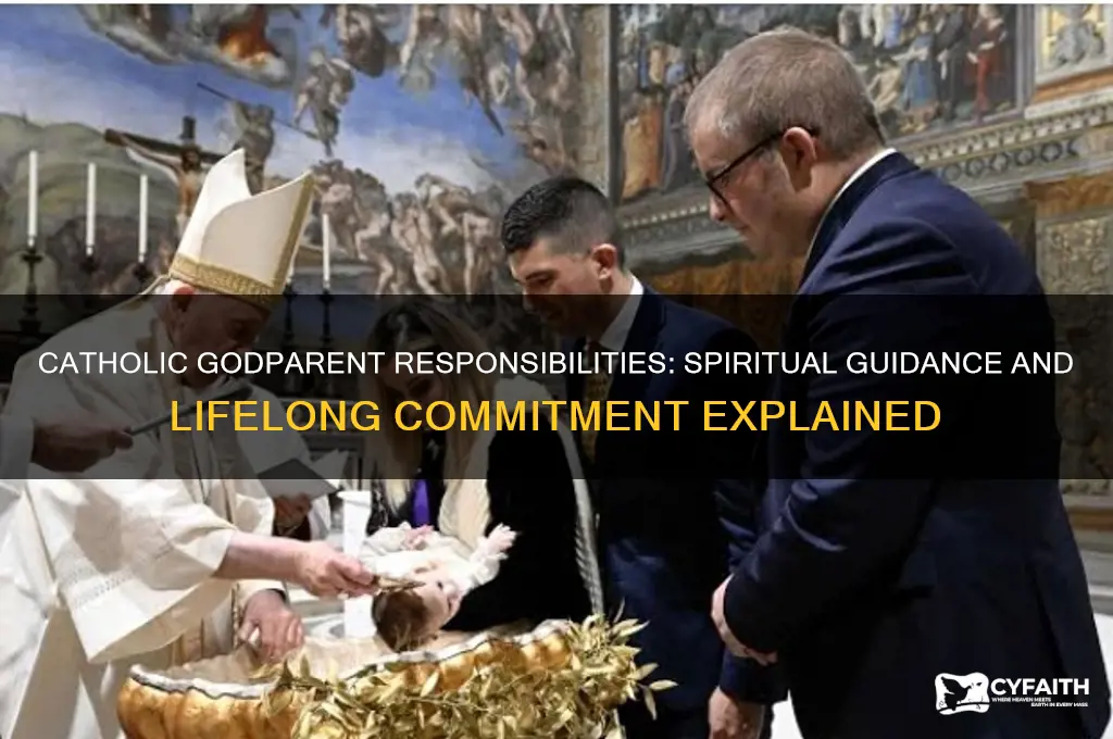 what are the responsibilities of a catholic godparent