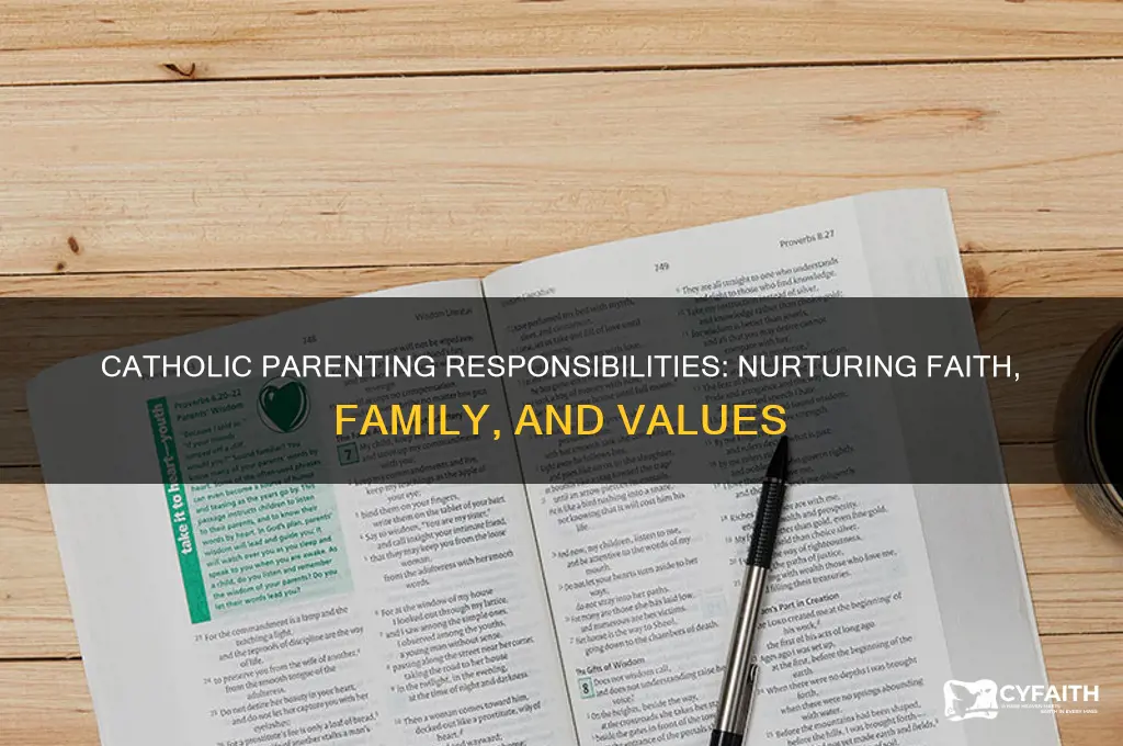 what are the responsibilities of parents catholic view